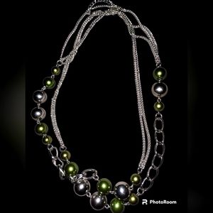 Green and Silver necklace
